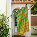 Shamrock Plaid Saint Patrick's Day Print Polyester Flag