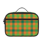 Shamrock Plaid Saint Patrick's Day Print Portable Lunch Bag