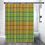 Shamrock Plaid Saint Patrick's Day Print Premium Shower Curtain