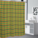 Shamrock Plaid Saint Patrick's Day Print Premium Shower Curtain