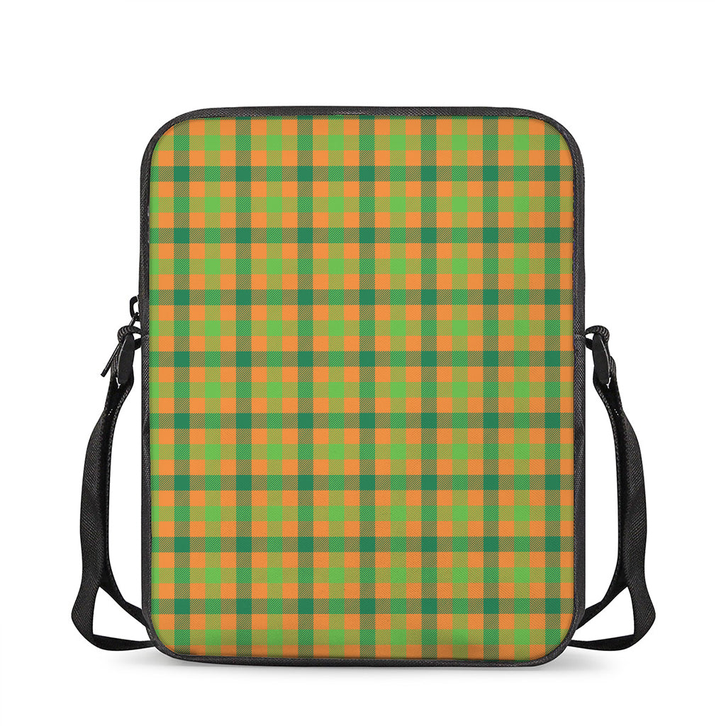 Shamrock Plaid Saint Patrick's Day Print Rectangular Crossbody Bag