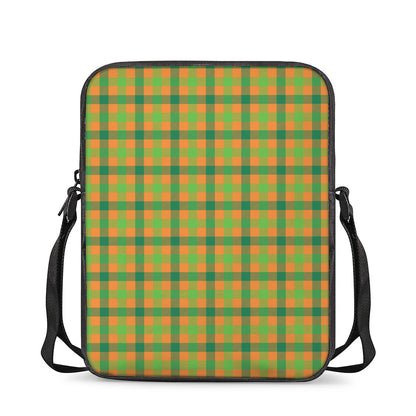 Shamrock Plaid Saint Patrick's Day Print Rectangular Crossbody Bag