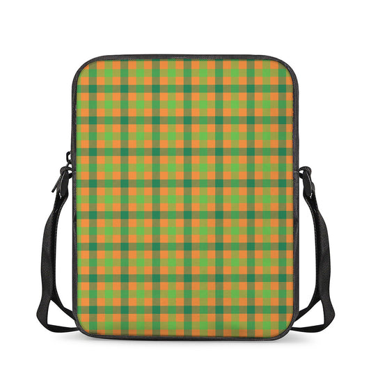 Shamrock Plaid Saint Patrick's Day Print Rectangular Crossbody Bag