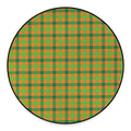Shamrock Plaid Saint Patrick's Day Print Round Floor Mat