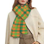 Shamrock Plaid Saint Patrick's Day Print Scarf