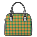 Shamrock Plaid Saint Patrick's Day Print Shoulder Handbag