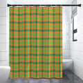 Shamrock Plaid Saint Patrick's Day Print Shower Curtain