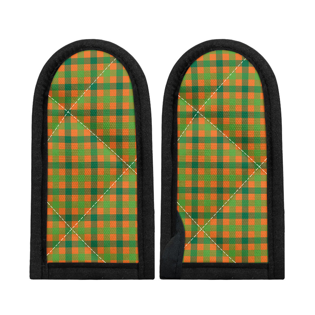 Shamrock Plaid Saint Patrick's Day Print Skillet Handle Cover