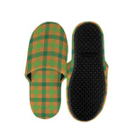 Shamrock Plaid Saint Patrick's Day Print Slippers