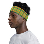 Shamrock Plaid Saint Patrick's Day Print Sports Headband
