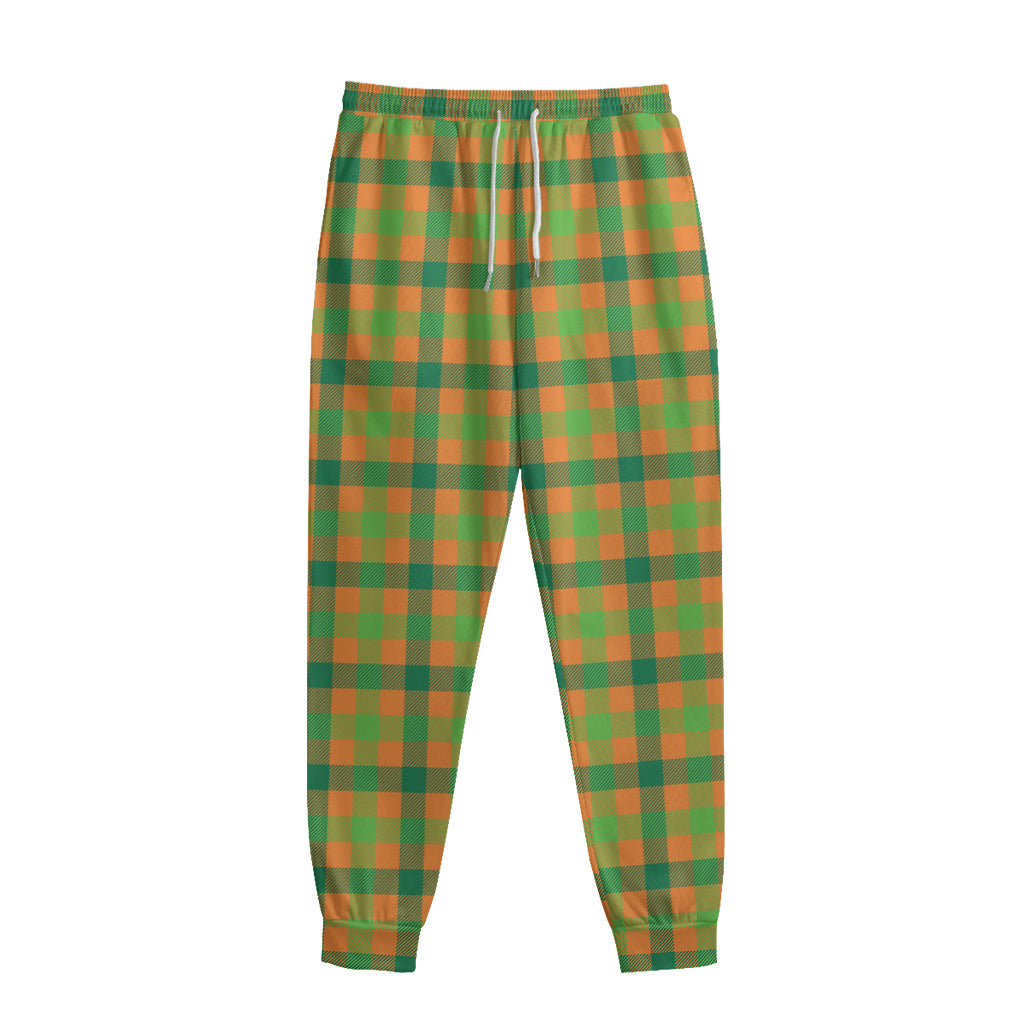 Shamrock Plaid Saint Patrick's Day Print Sweatpants