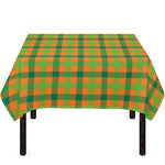 Shamrock Plaid Saint Patrick's Day Print Tablecloth