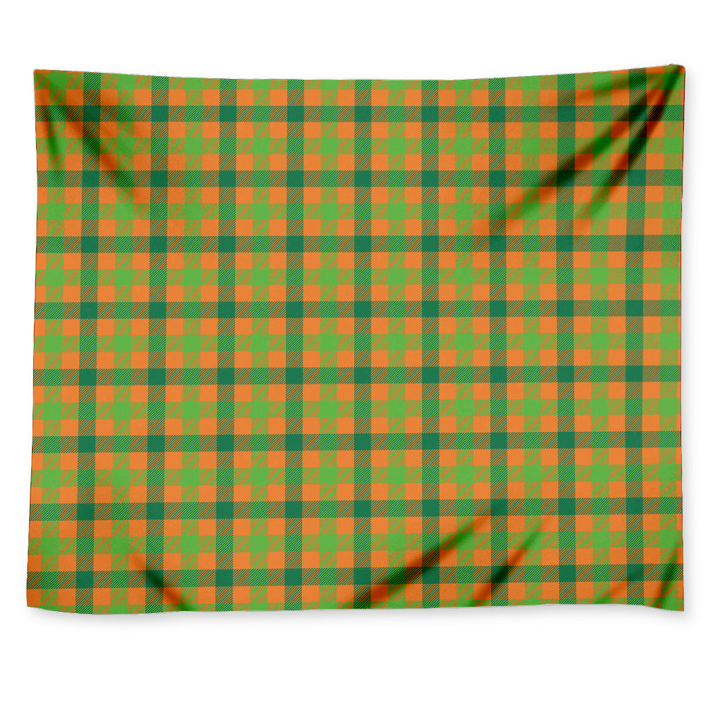 Shamrock Plaid Saint Patrick's Day Print Tapestry