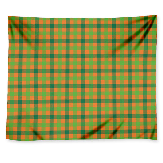 Shamrock Plaid Saint Patrick's Day Print Tapestry