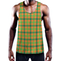 Shamrock Plaid Saint Patrick's Day Print Men's Workout Tank Top