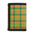 Shamrock Plaid Saint Patrick's Day Print Trifold Wallet