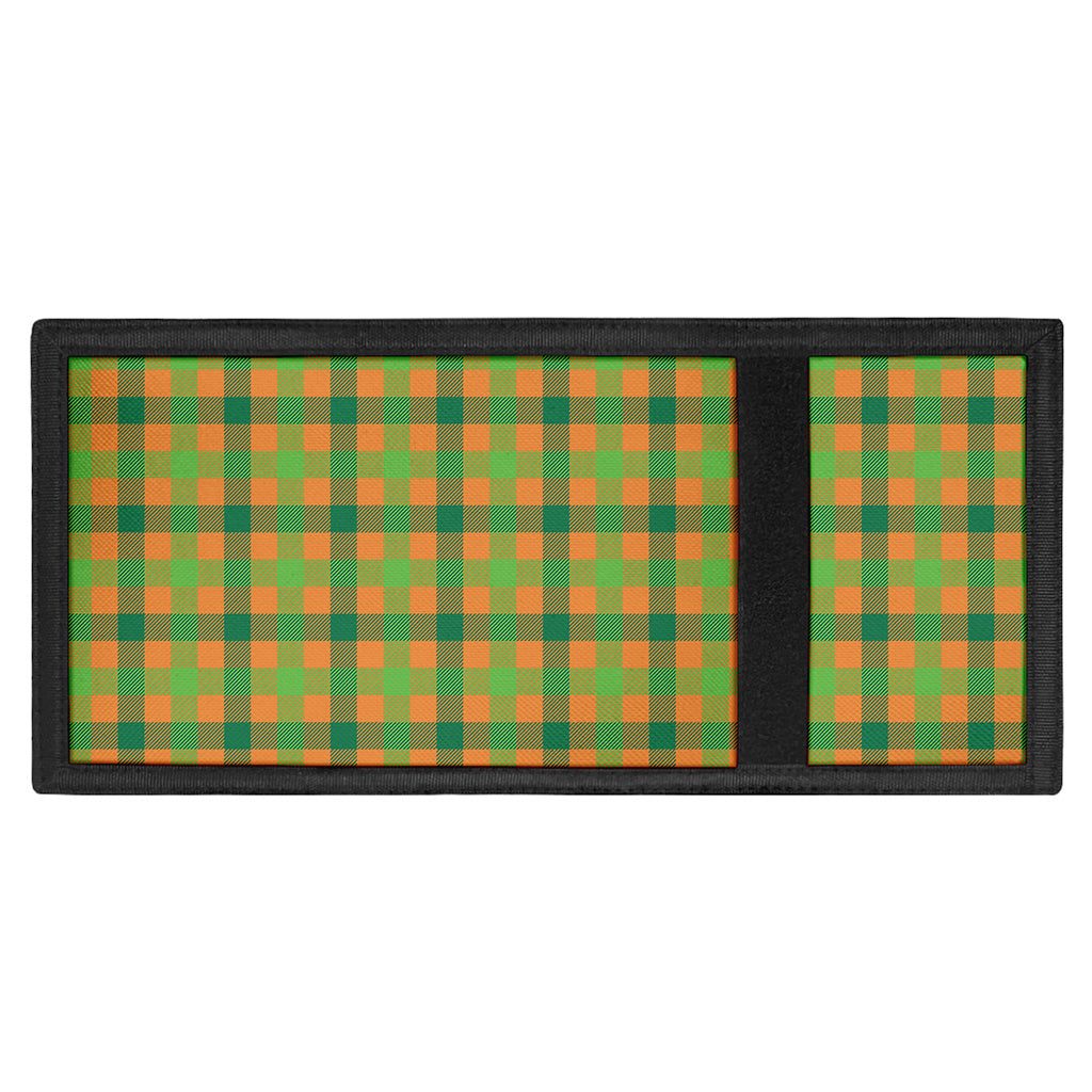 Shamrock Plaid Saint Patrick's Day Print Trifold Wallet