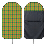 Shamrock Plaid Saint Patrick's Day Print Waterproof Car Seat Cover
