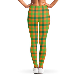 Shamrock Plaid Saint Patrick's Day Print Women's Leggings