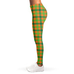 Shamrock Plaid Saint Patrick's Day Print Women's Leggings