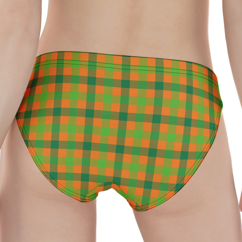 Shamrock Plaid Saint Patrick's Day Print Women's Panties