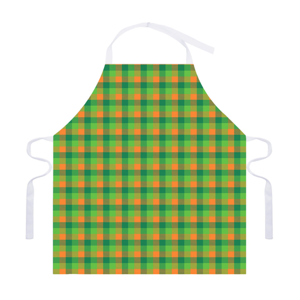 Shamrock Plaid St. Patrick's Day Print Adjustable Apron