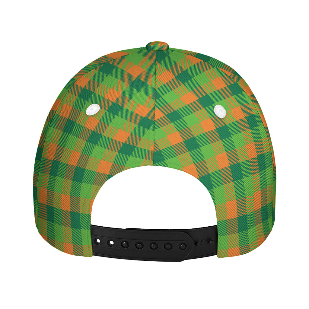 Shamrock Plaid St. Patrick's Day Print Baseball Cap