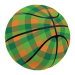 Shamrock Plaid St. Patrick's Day Print Basketball