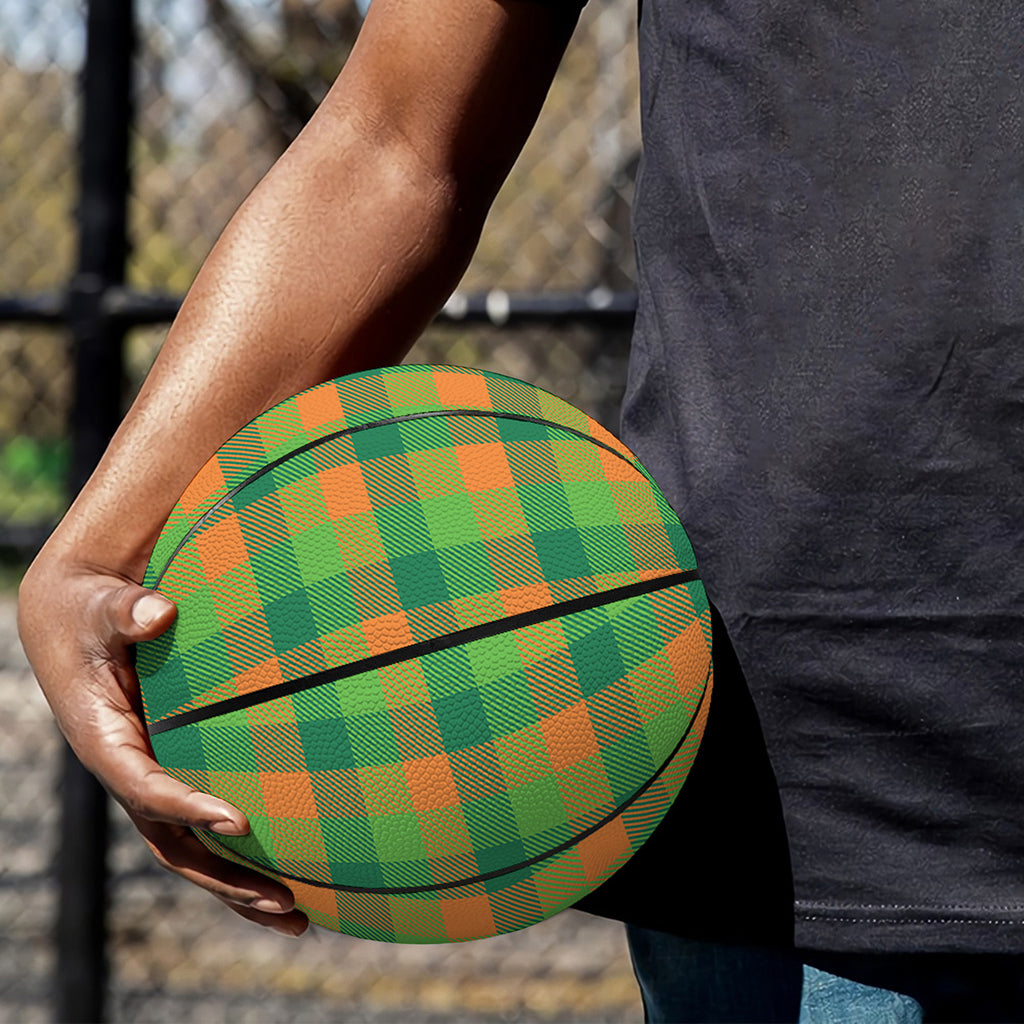 Shamrock Plaid St. Patrick's Day Print Basketball