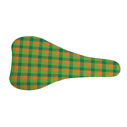 Shamrock Plaid St. Patrick's Day Print Bicycle Seat Cover