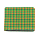 Shamrock Plaid St. Patrick's Day Print Bifold Wallet