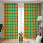 Shamrock Plaid St. Patrick's Day Print Blackout Pencil Pleat Curtains