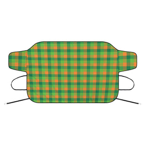 Shamrock Plaid St. Patrick's Day Print Car Windshield Snow Cover