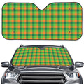 Shamrock Plaid St. Patrick's Day Print Car Windshield Sun Shade