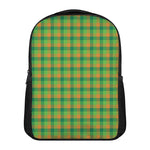 Shamrock Plaid St. Patrick's Day Print Casual Backpack