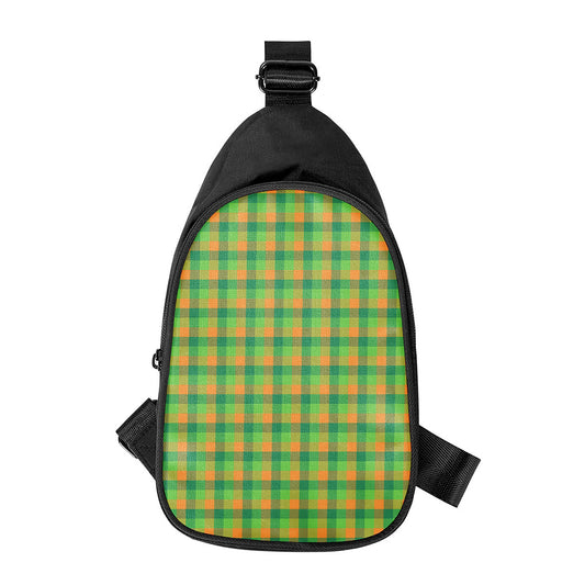 Shamrock Plaid St. Patrick's Day Print Chest Bag