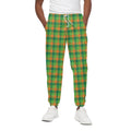 Shamrock Plaid St. Patrick's Day Print Cotton Sweatpants