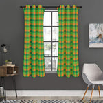Shamrock Plaid St. Patrick's Day Print Curtain