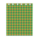 Shamrock Plaid St. Patrick's Day Print Curtain