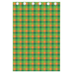 Shamrock Plaid St. Patrick's Day Print Curtain
