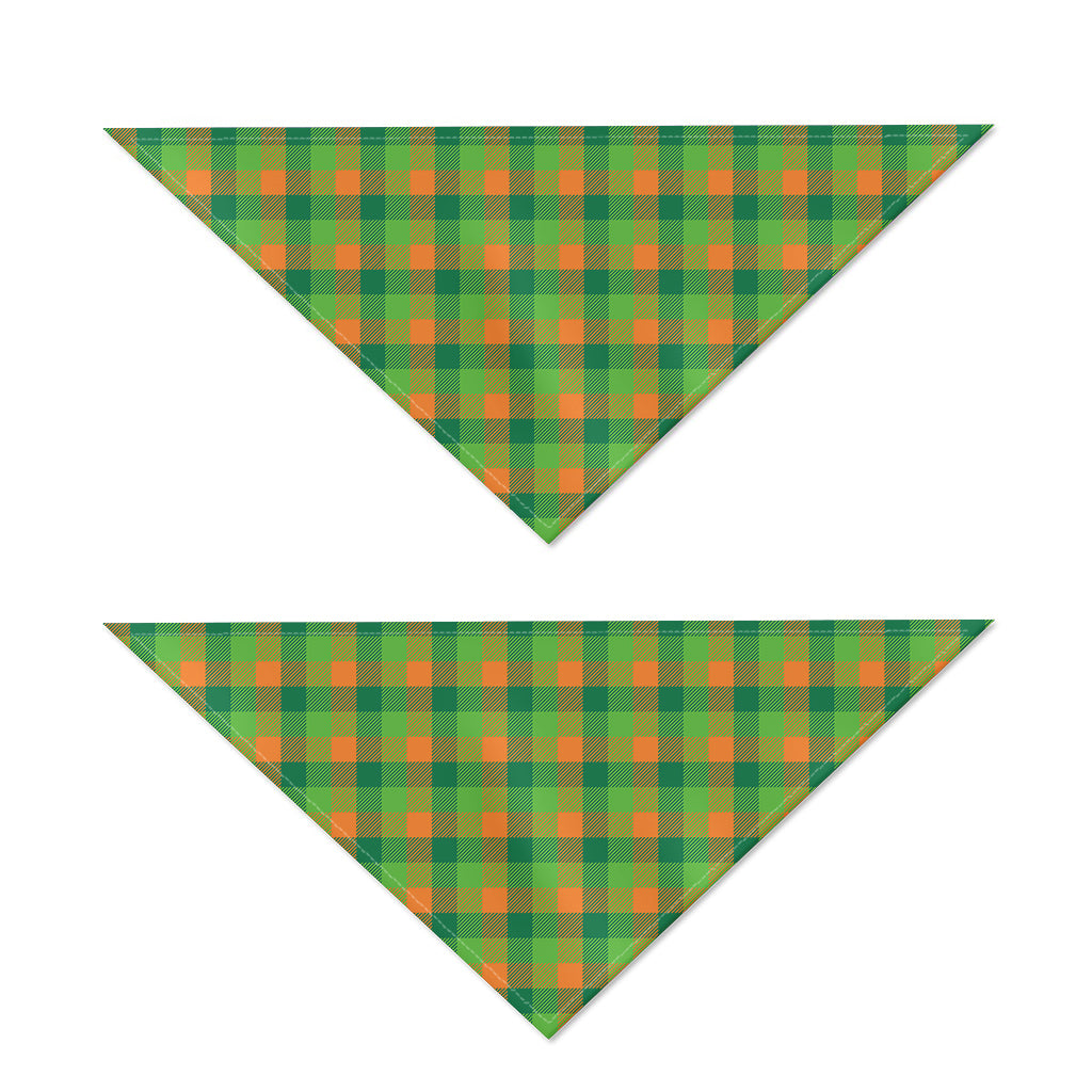 Shamrock Plaid St. Patrick's Day Print Dog Bandana