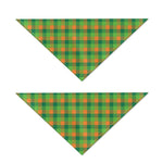 Shamrock Plaid St. Patrick's Day Print Dog Bandana