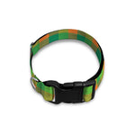 Shamrock Plaid St. Patrick's Day Print Dog Collar