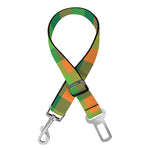 Shamrock Plaid St. Patrick's Day Print Dog Seat Belt