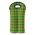 Shamrock Plaid St. Patrick's Day Print Double Neoprene Wine Tote