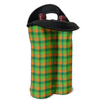 Shamrock Plaid St. Patrick's Day Print Double Neoprene Wine Tote