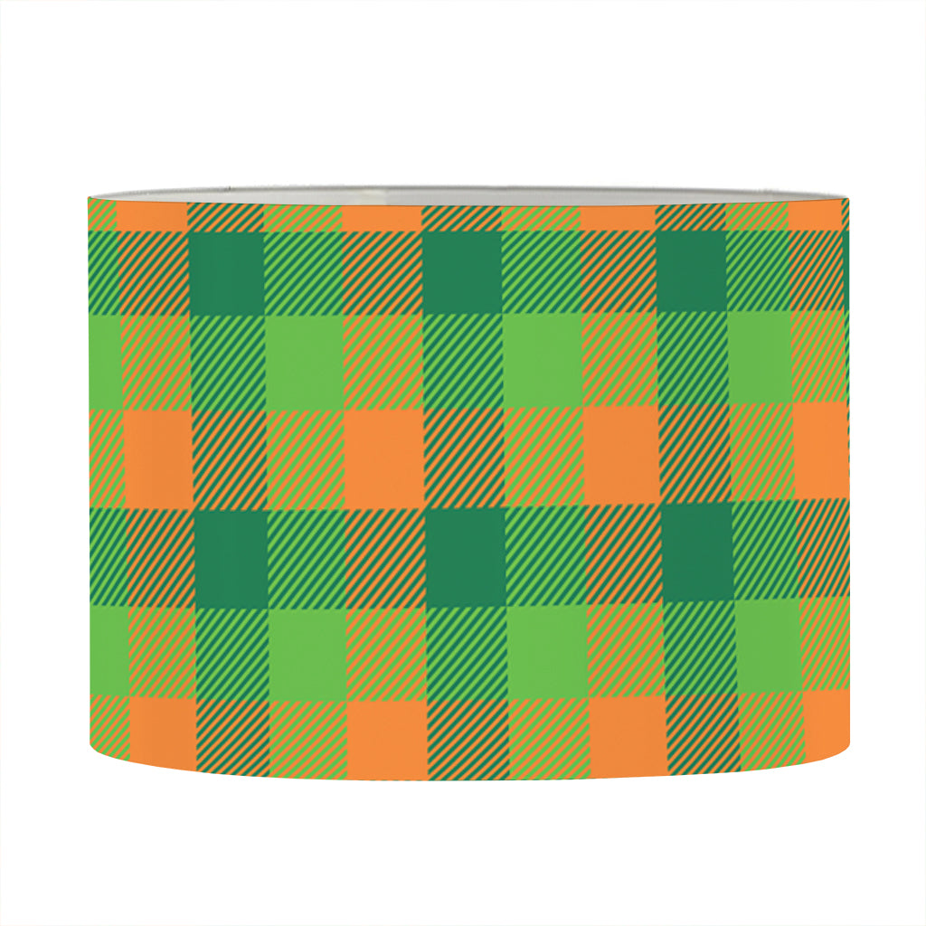 Shamrock Plaid St. Patrick's Day Print Drum Lamp Shade