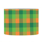 Shamrock Plaid St. Patrick's Day Print Drum Lamp Shade