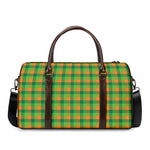 Shamrock Plaid St. Patrick's Day Print Duffle Bag