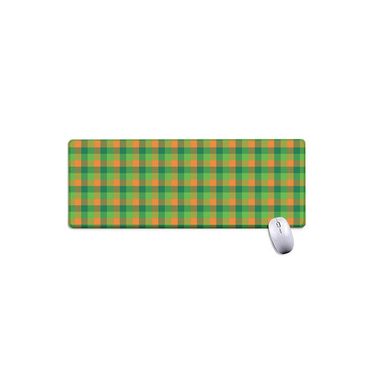 Shamrock Plaid St. Patrick's Day Print Extended Mouse Pad